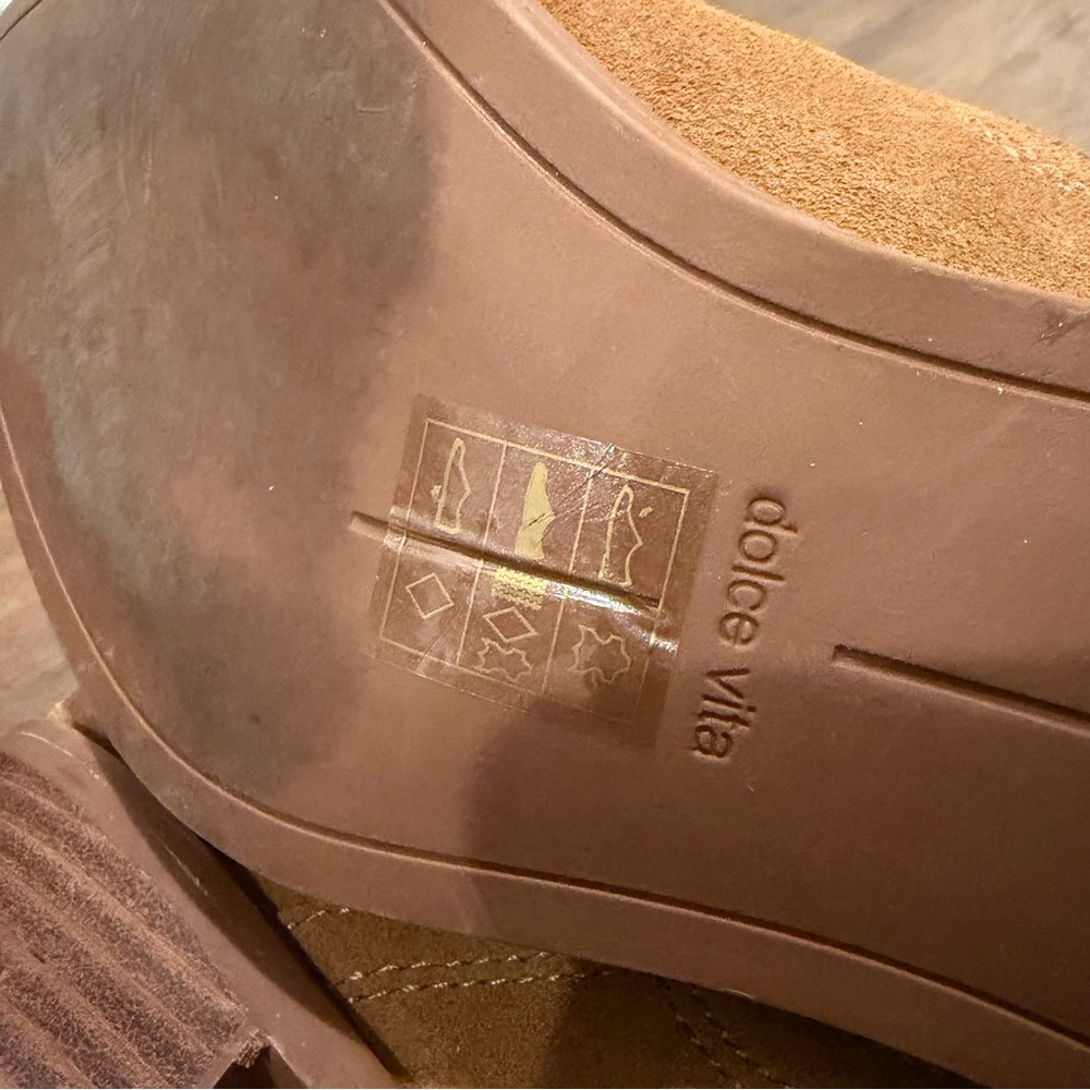Dolce Vita Brylee H2O Brown Suede Heeled Boots | 8.5W - Picture 9 of 11